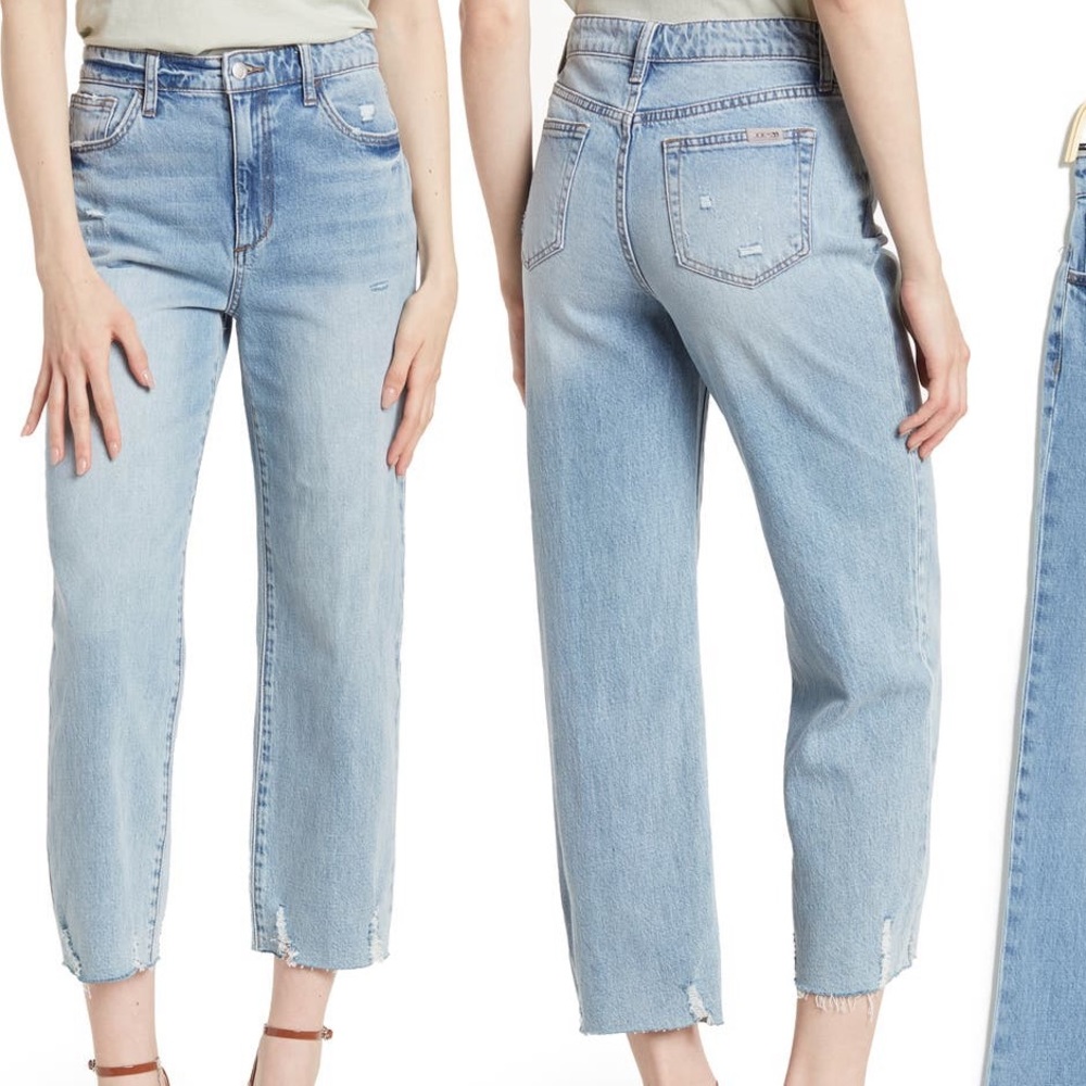 Joe’s High Rise Wide leg crop jeans